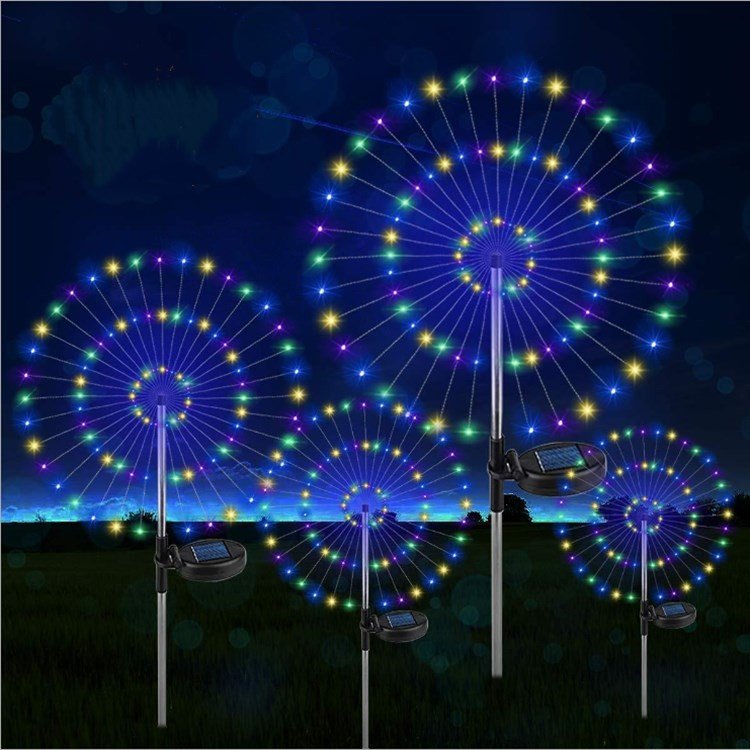 Solar Outdoor Waterproof Yard Fireworks Light - 150 LED Solar Light Depot 