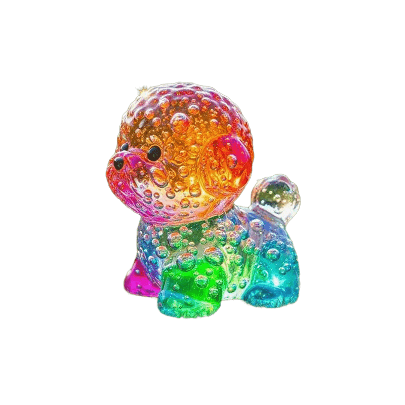 SheremArt Regenbogen-Blasenwelpe