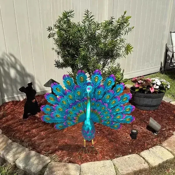Décor de statue paon Sherem