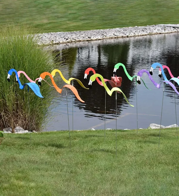 Sherem Metal Dancing Flamingos