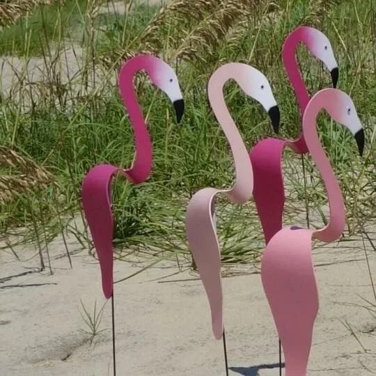 Sherem Metall tanzende Flamingos
