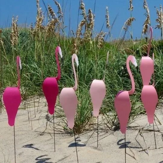 Sherem Metall tanzende Flamingos