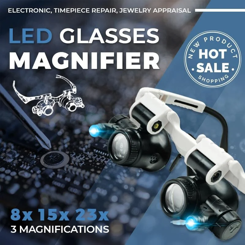 Loupe lunette LED Keilini