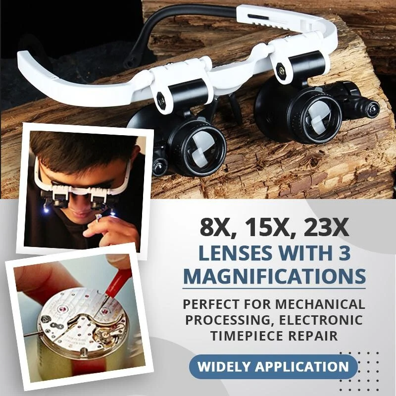 Loupe lunette LED Keilini