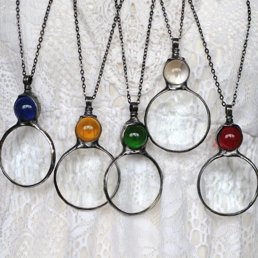 💐Hot Sale💖Magnifying Glass Pendant Necklace