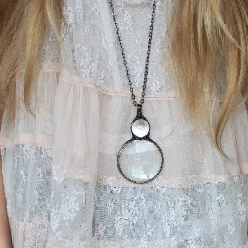 💐Hot Sale💖Magnifying Glass Pendant Necklace