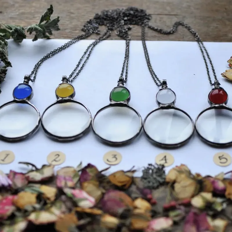 💐Hot Sale💖Magnifying Glass Pendant Necklace