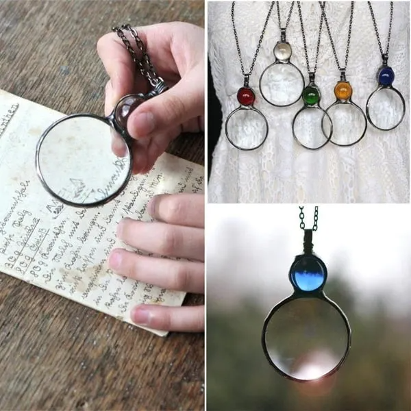 💐Hot Sale💖Magnifying Glass Pendant Necklace
