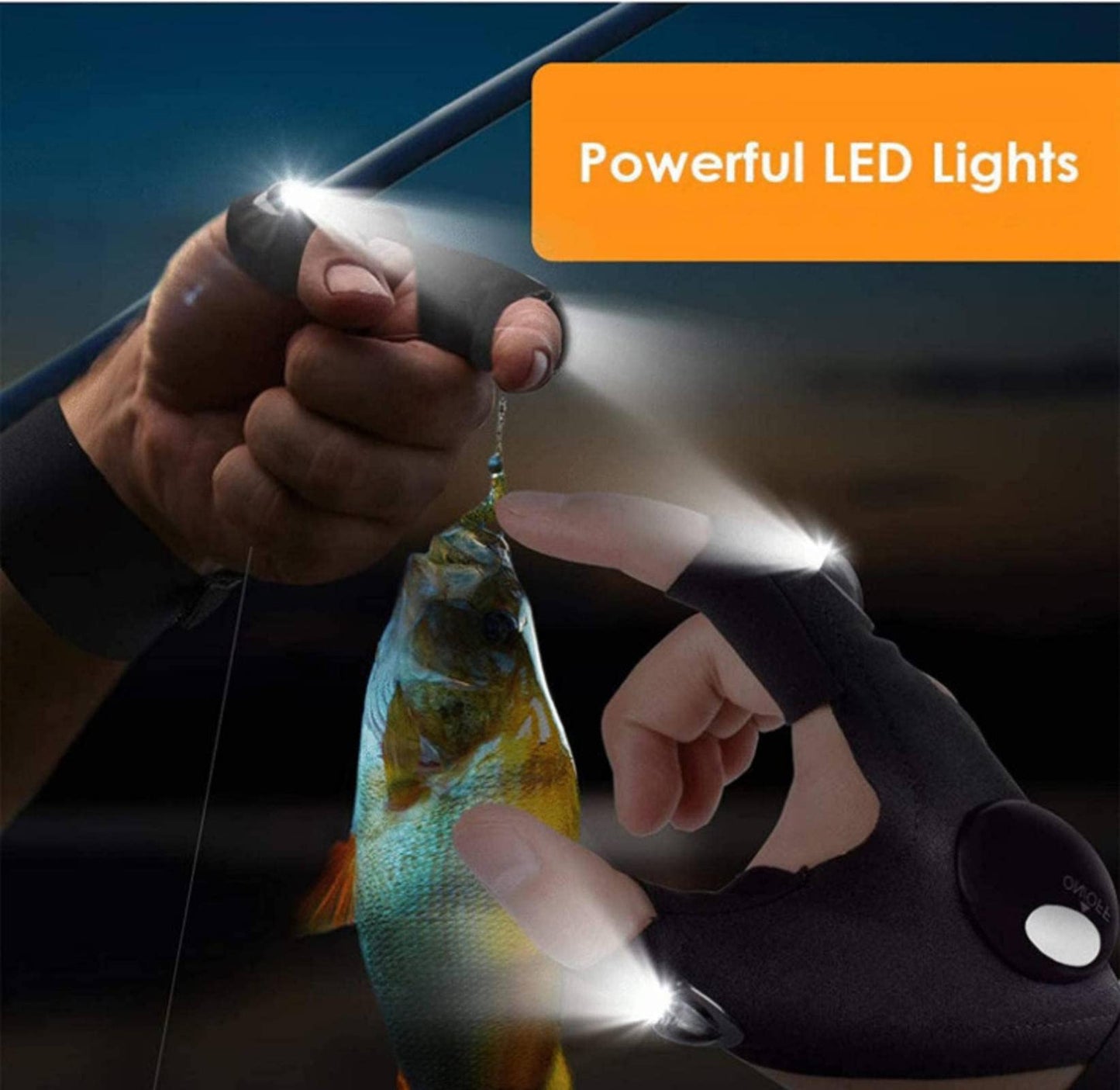 LED Taschenlampenhandschuhe