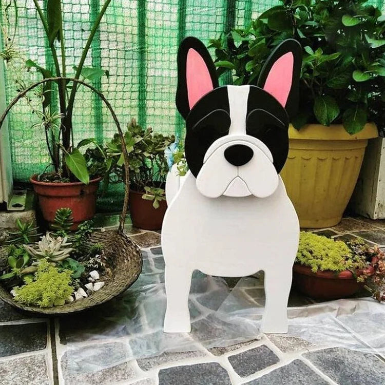 Garten-Hunde-Pflanztopf