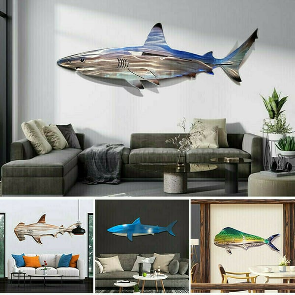 🦈 Hai Metallkunst Wanddekoration