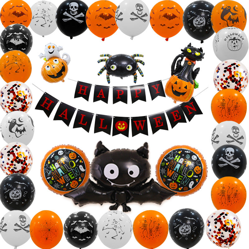 Halloween Mottoparty-Dekorationsballonpaket