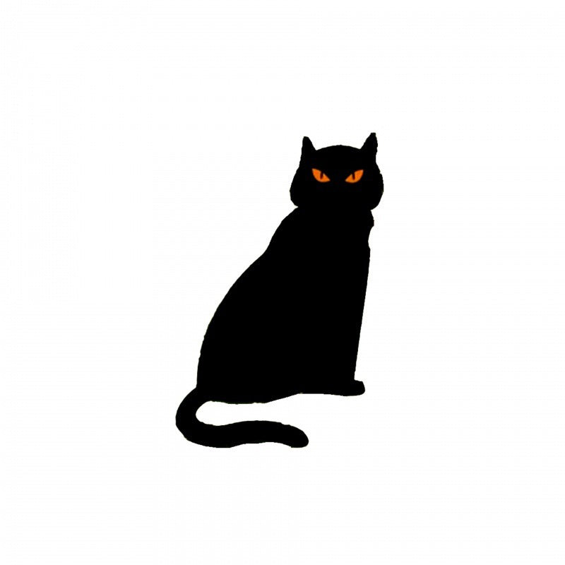 Décorations d'Halloween Chat Noir Métal Décoratif Jardin