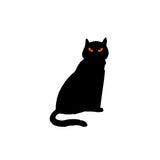 Halloween Decorations Metal Black Cat Decorative Garden
