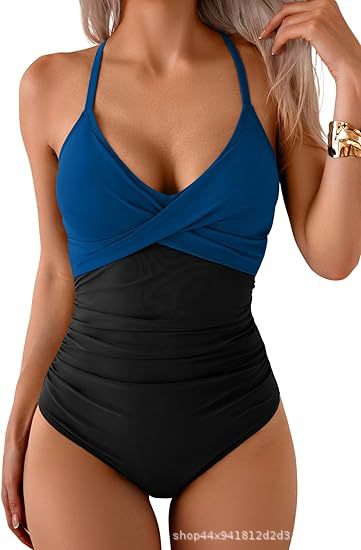 Yifare V-neck spaghetti strap swimsuit