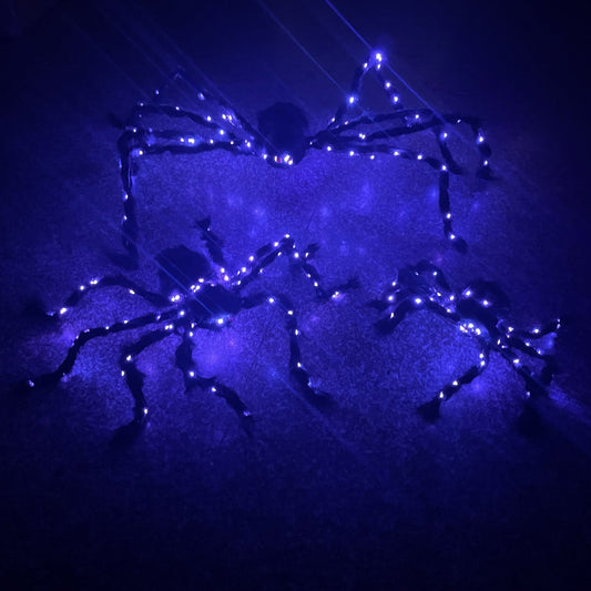 Halloween leuchtende Spinne