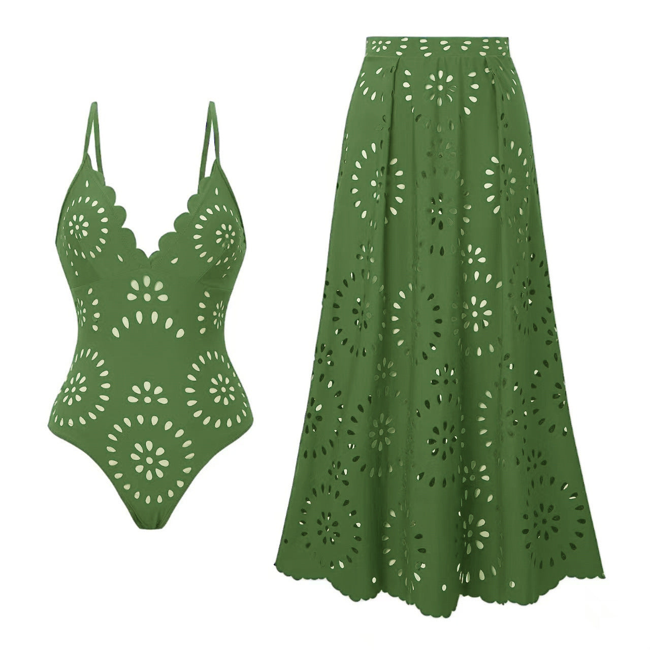 Yifare Cutout Two-Piece Swimsuit Set