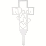 Metal Hollow Cross Stake Relatives Cemetery Ornament