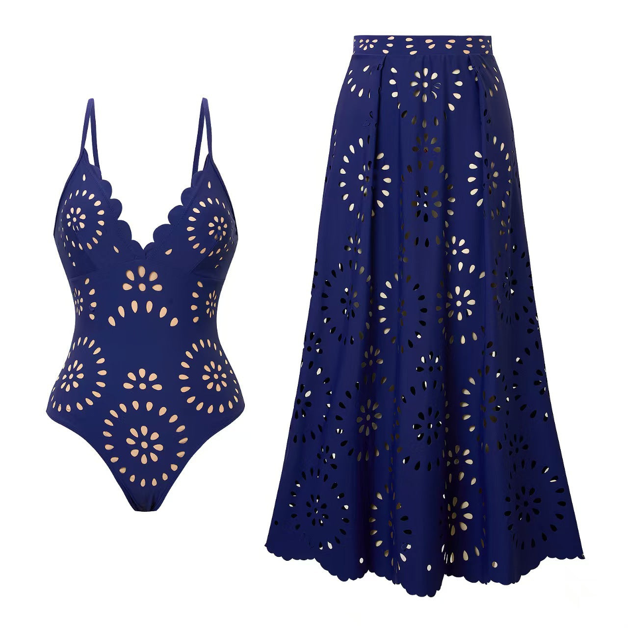 Yifare Cutout Two-Piece Swimsuit Set