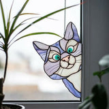 Peeking Cat Suncatcher For Window