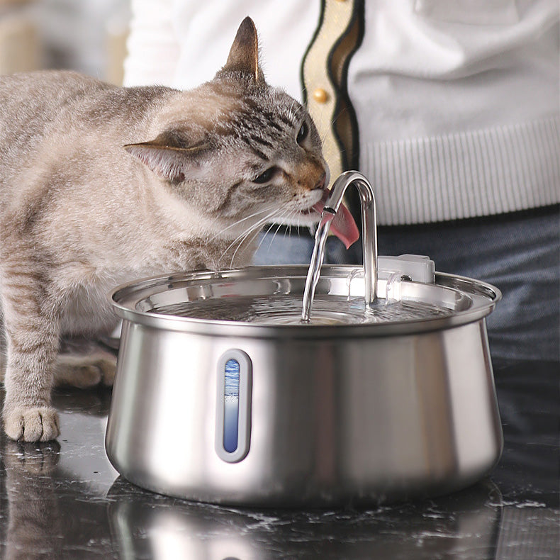 PetsBoro Stainless Cat Water Fountain