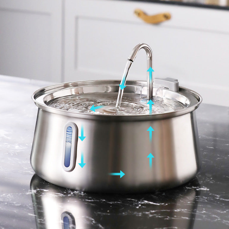 PetsBoro Stainless Cat Water Fountain
