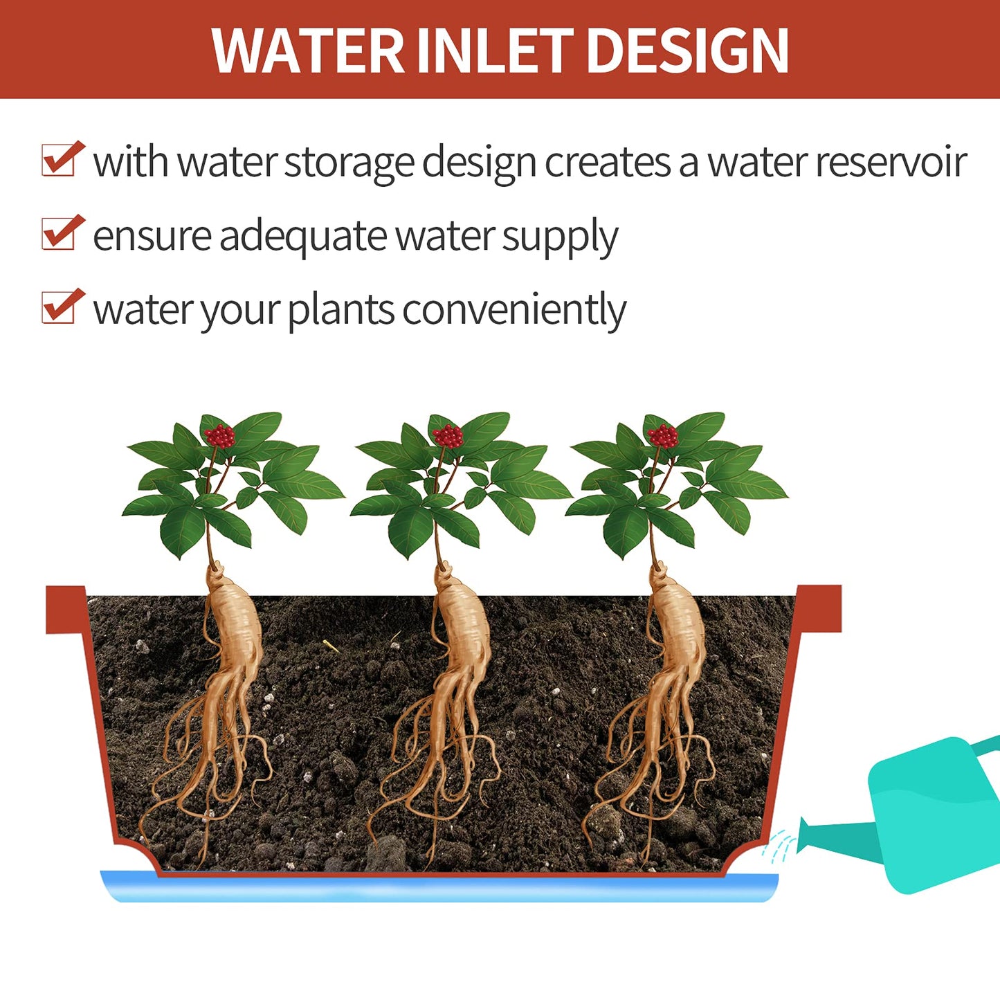 Rectangular Window Box Planter