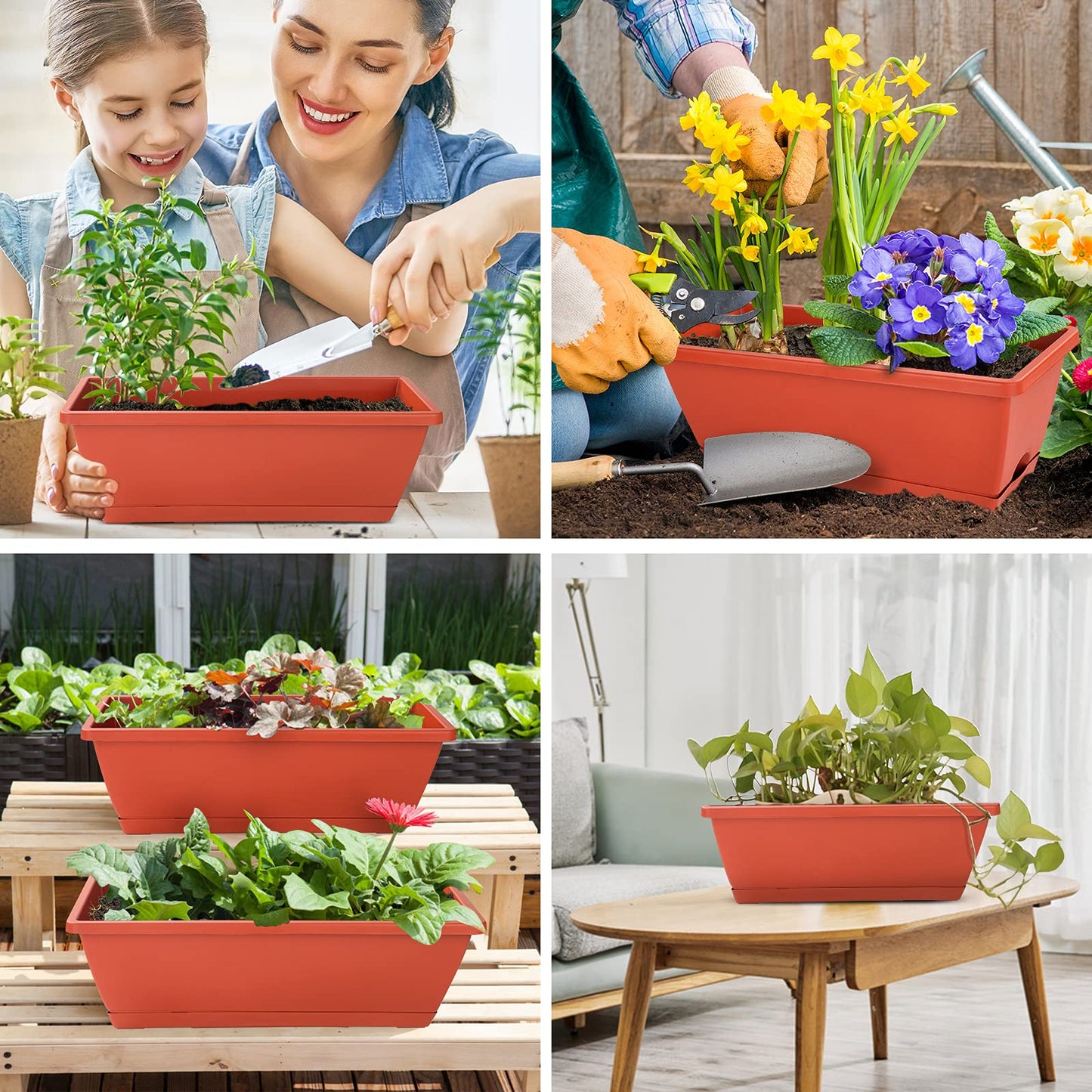 Rectangular Window Box Planter