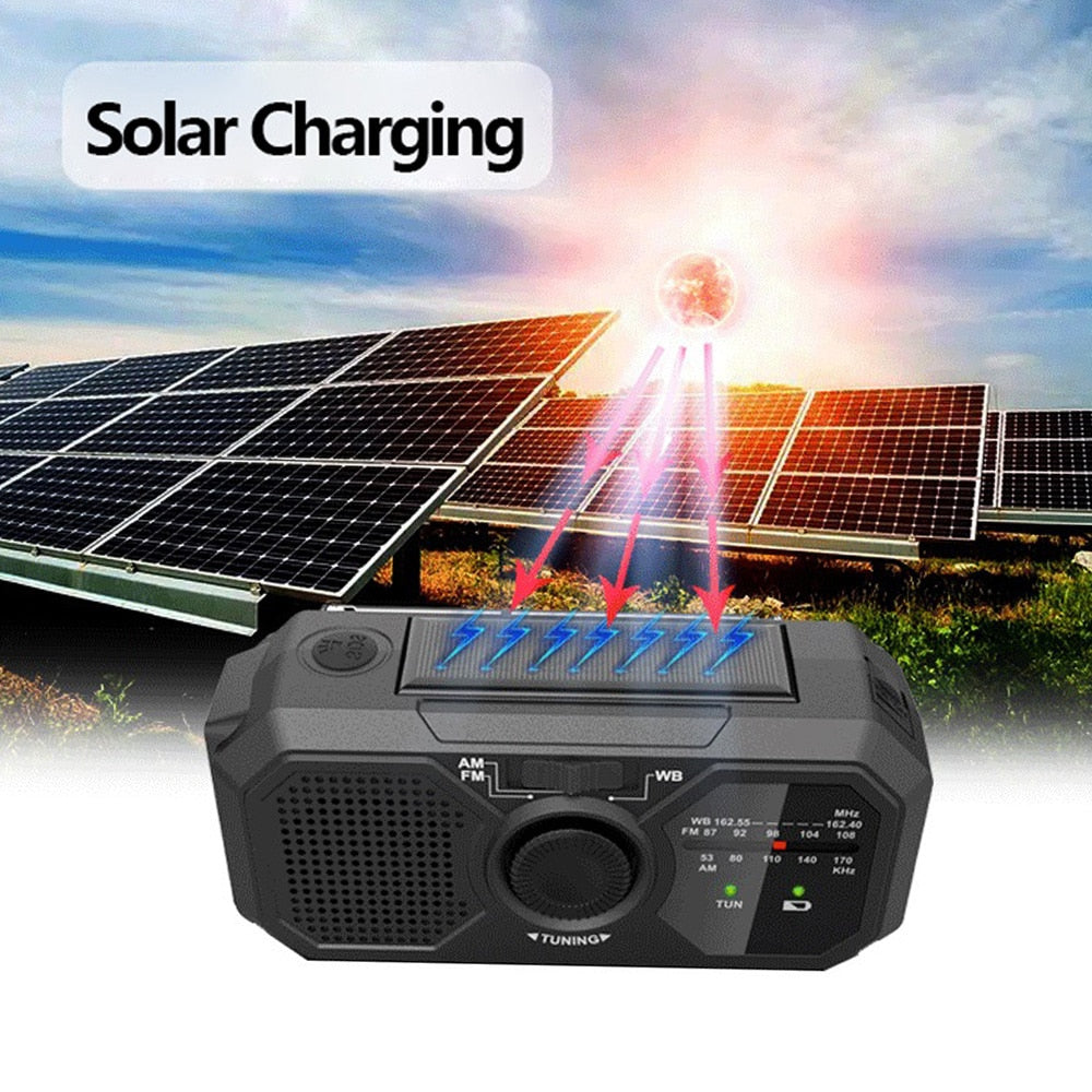 Notfall-Solar-Handkurbel-AM/FM/NOAA-Wetterradio