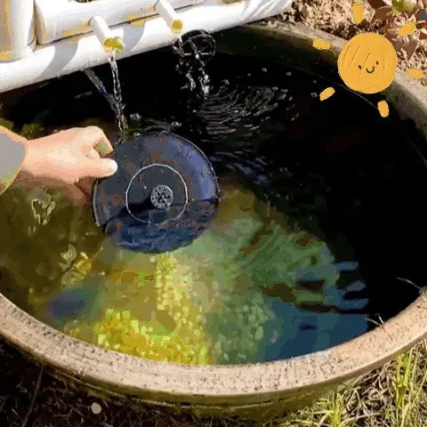 Sherem LED-Lit Solar Water Fountain