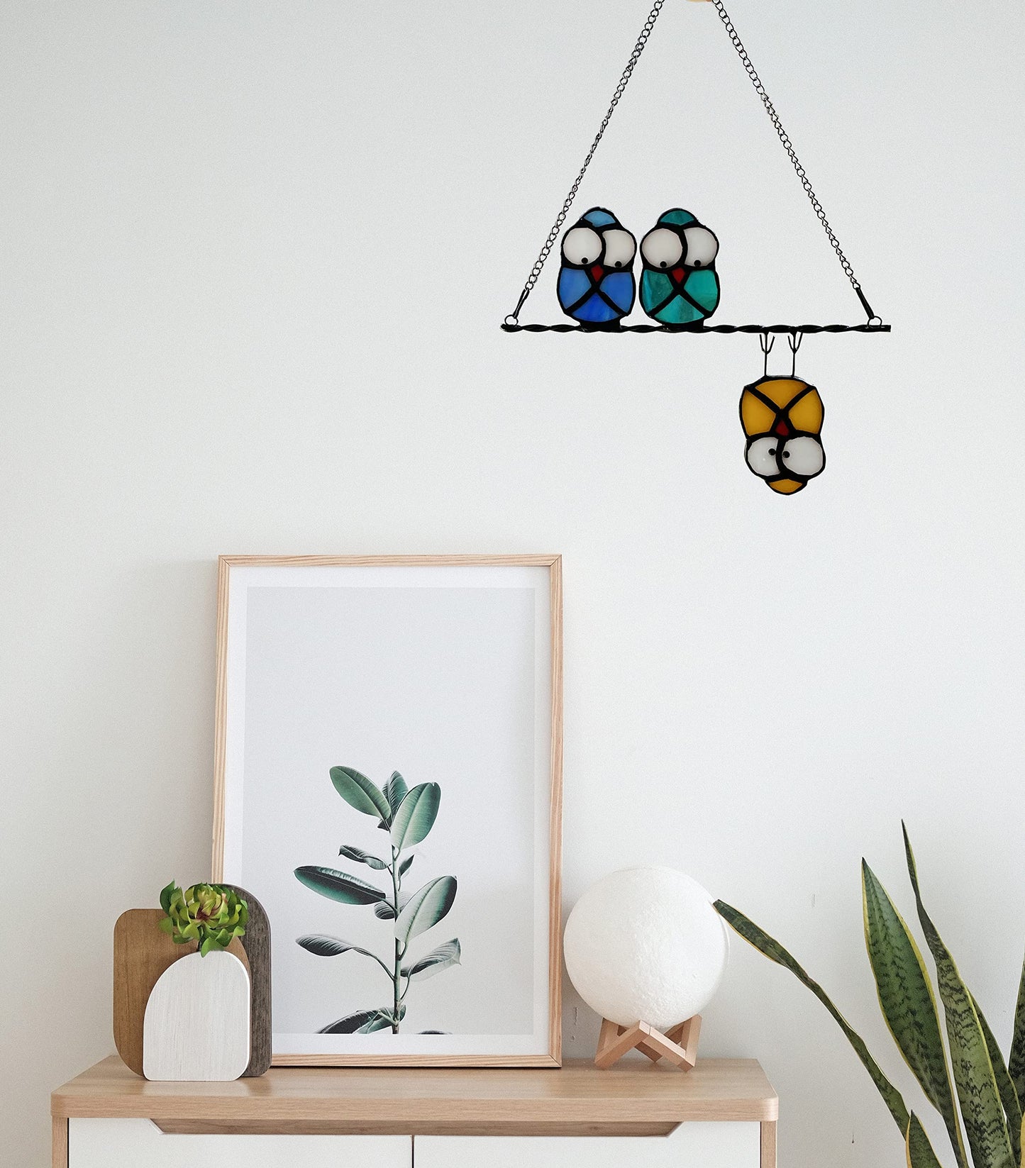 SheremArt Sunny Owls Window Hangings