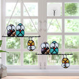 SheremArt Sunny Owls Window Hangings