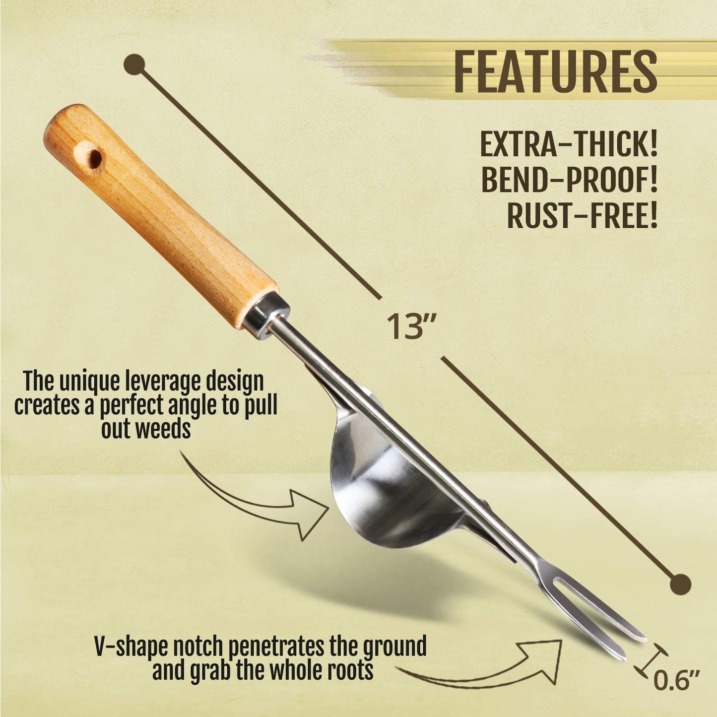Sherem Stainless Steel Weed Remover