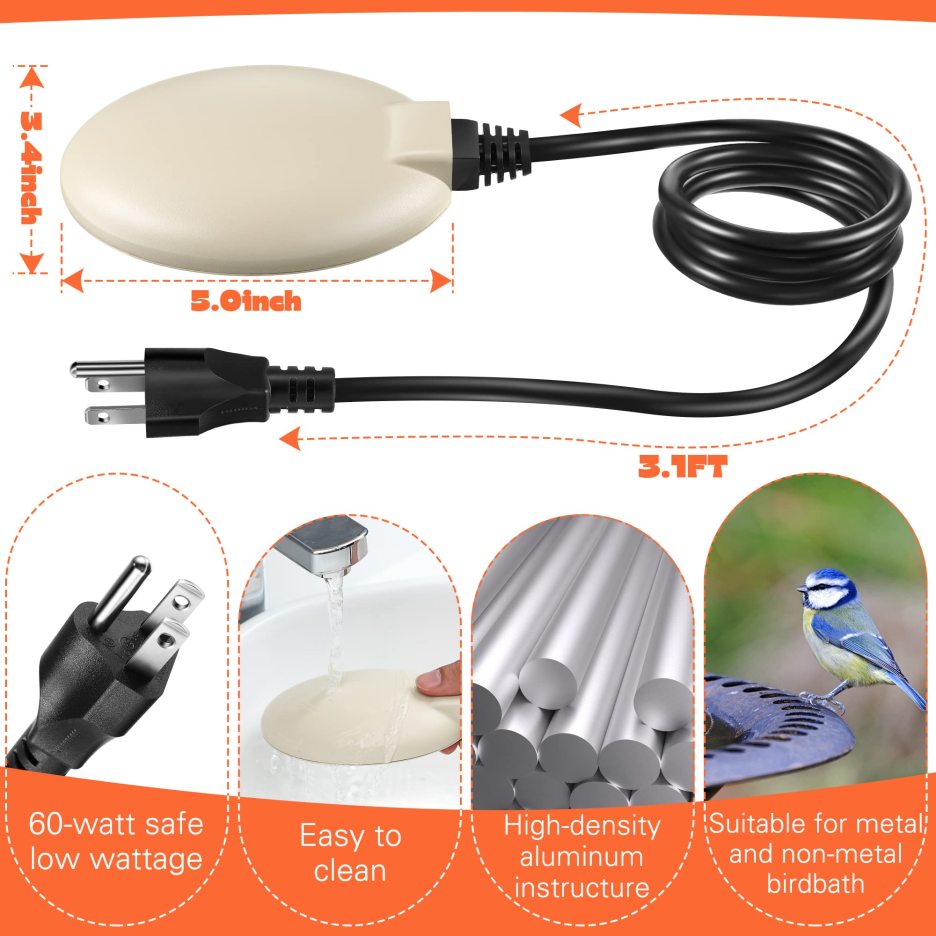 Upgrade Bird Bath Heater for Outdoors