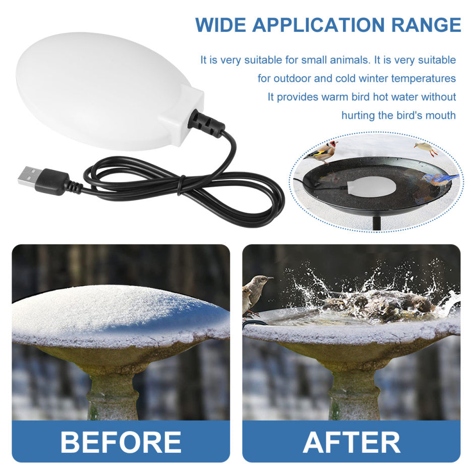 Upgrade Bird Bath Heater for Outdoors