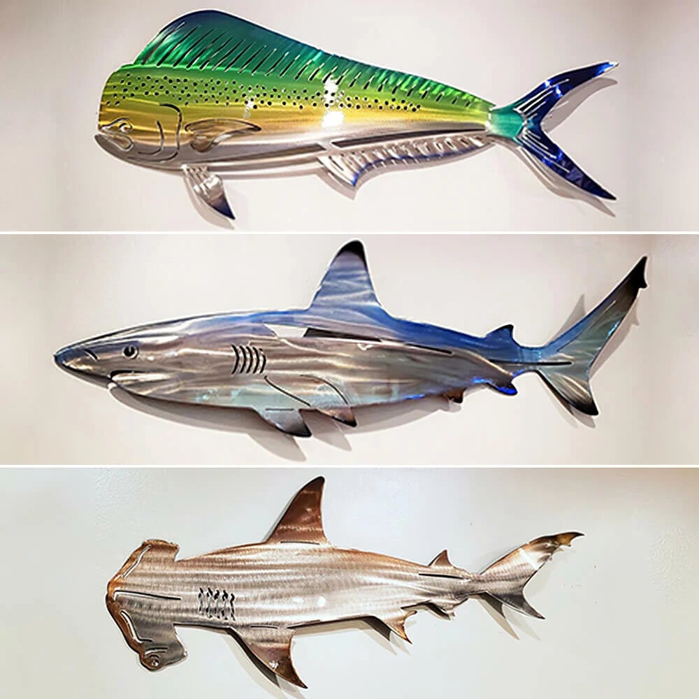 🦈 Hai Metallkunst Wanddekoration