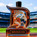Denver Broncos Football Whiskey Bottle
