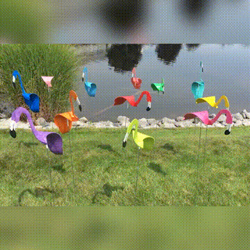 Sherem Metal Dancing Flamingos
