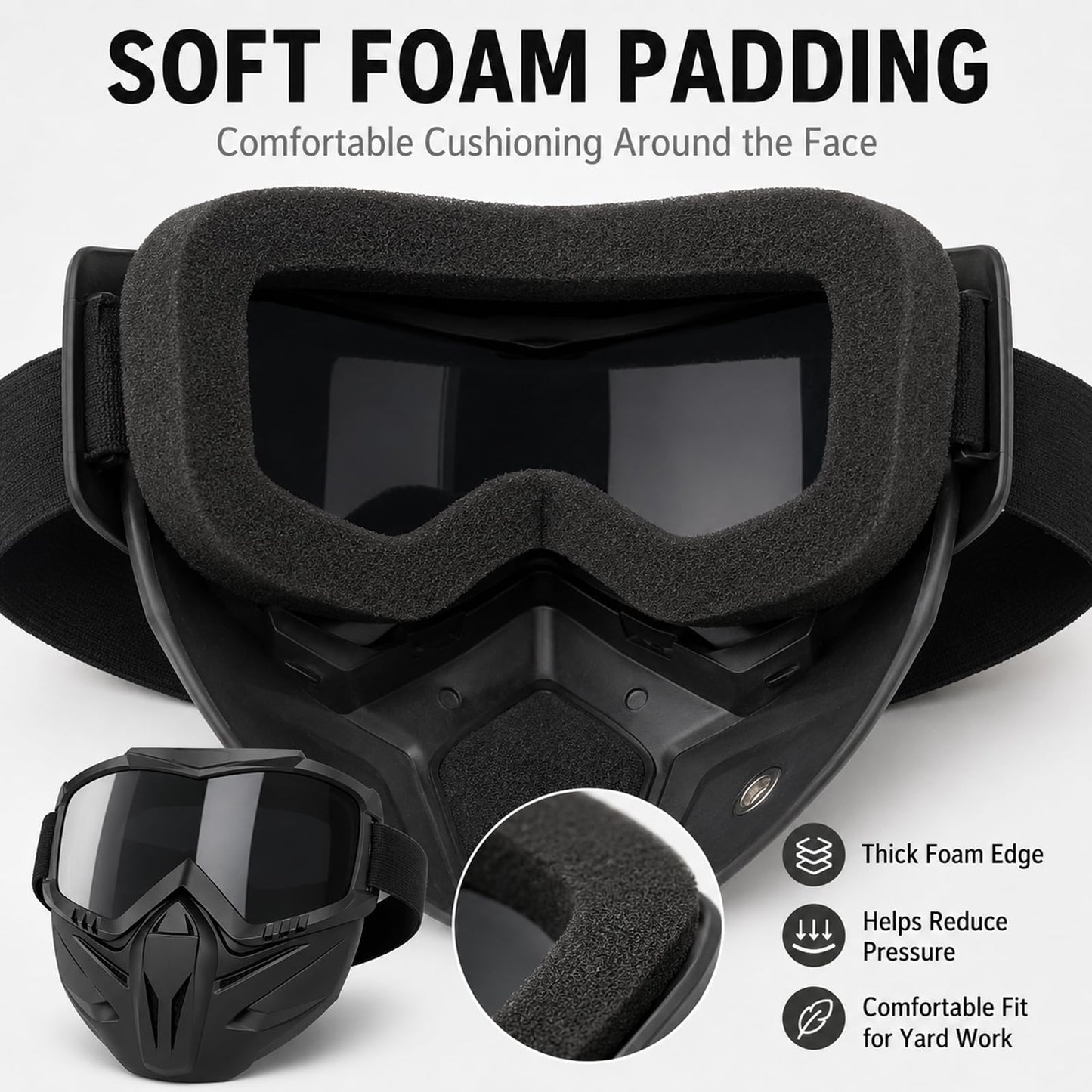 2026 Upgraded Detachable Full Face Anti-Fog Grass Cutting Goggles
