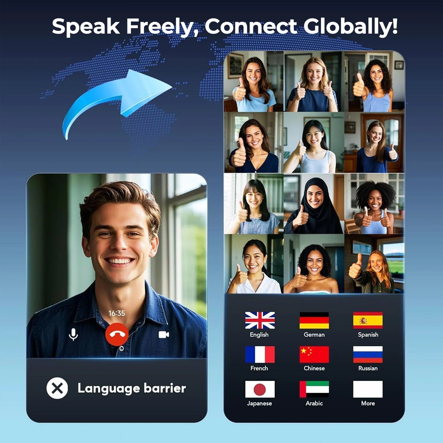 Hilipert Smart AI Translation Earbuds