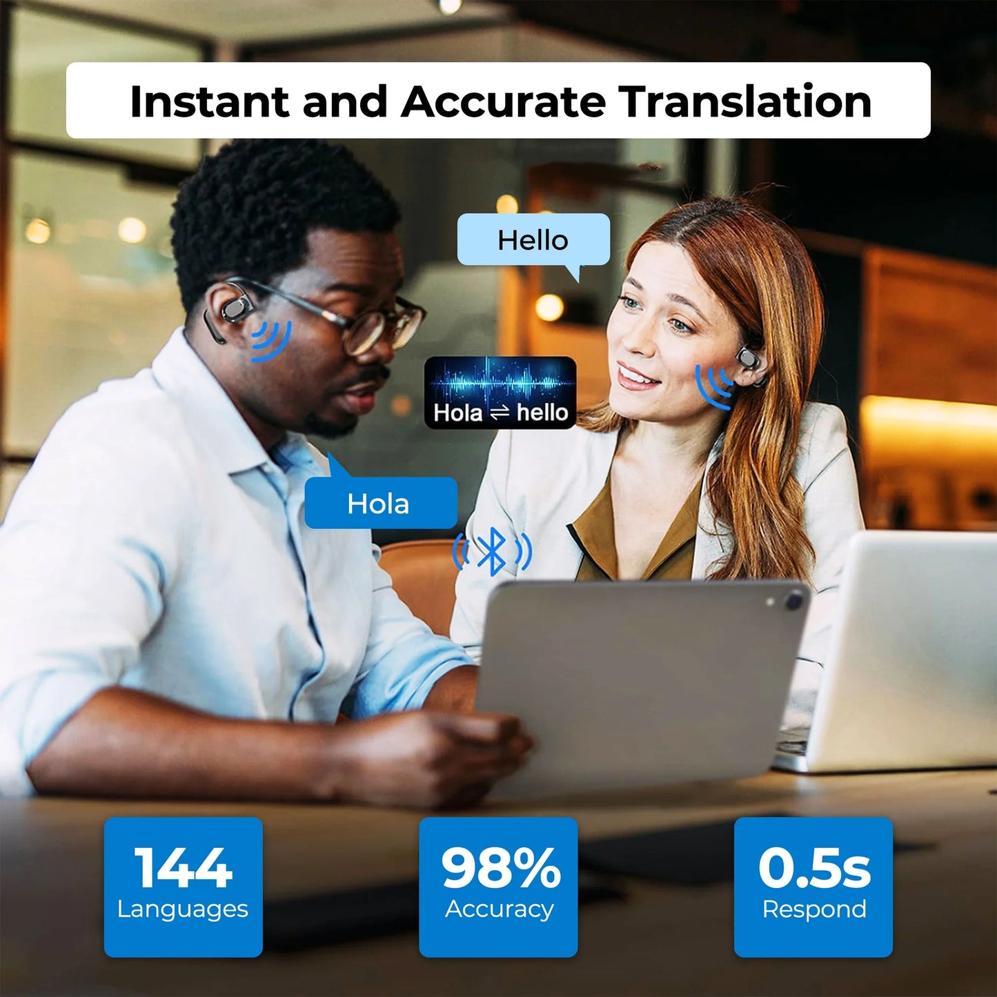Hilipert Smart AI Translation Earbuds