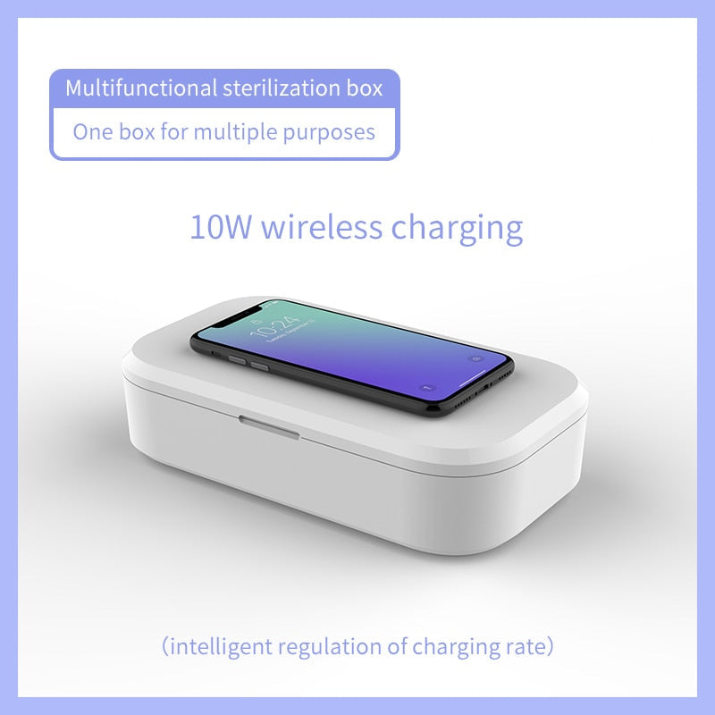 UV-Sterilisatorbox mit kabellosem Laden