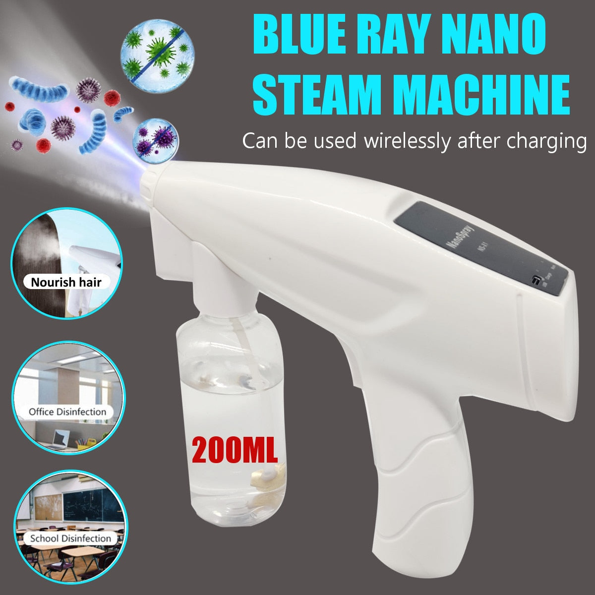 Nano Spray Gun with UV Light Sanitiser