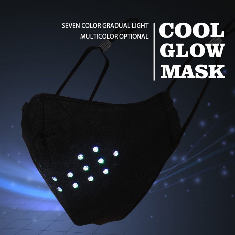 Masque LED à activation vocale