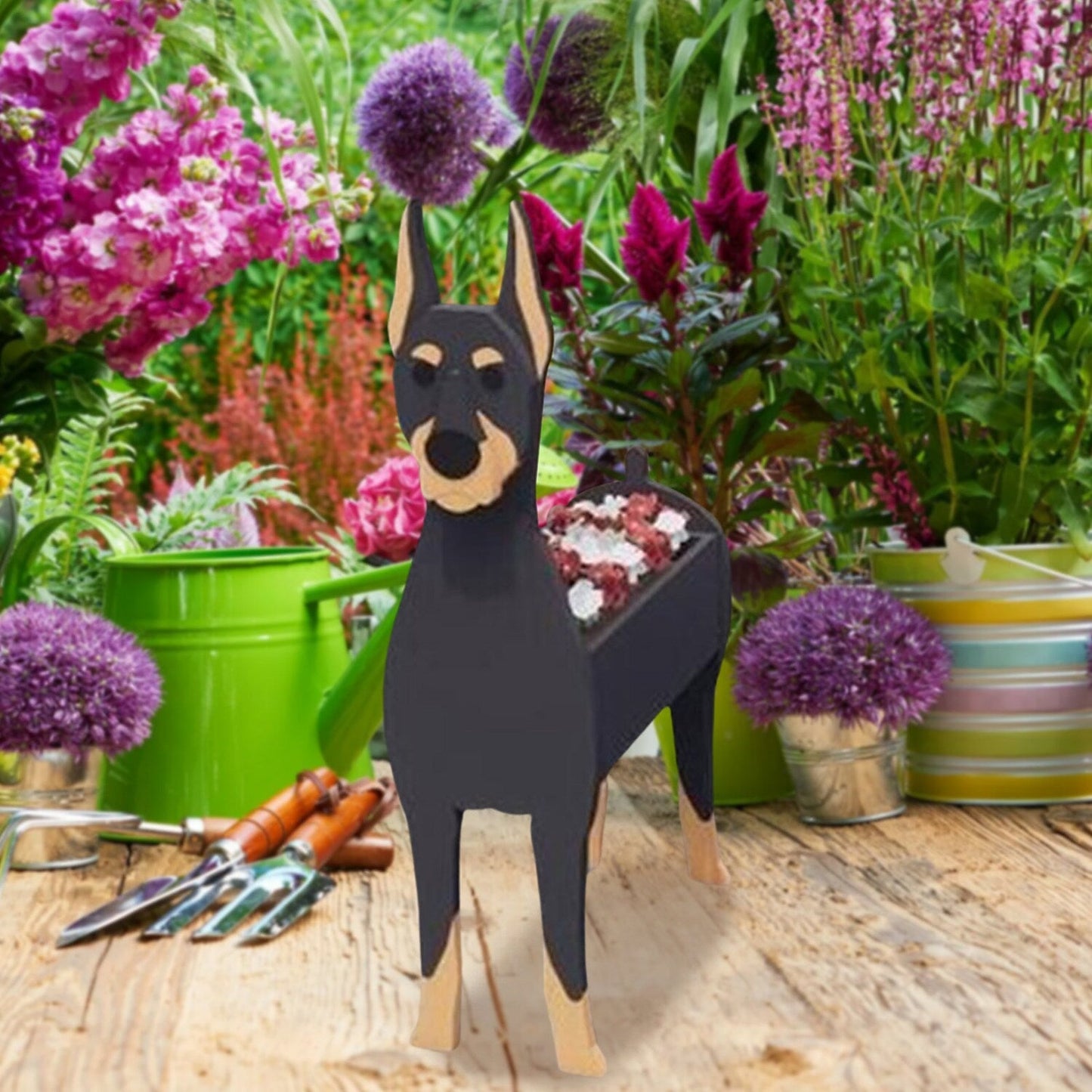 Garten-Hunde-Pflanztopf