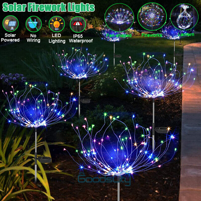 Solar Outdoor Waterproof Yard Fireworks Light - 150 LED Solar Light Depot 