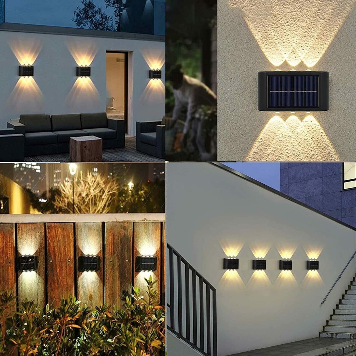 Solare Wandlampe