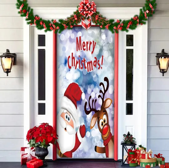 SheremArt™ Christmas Door Cover