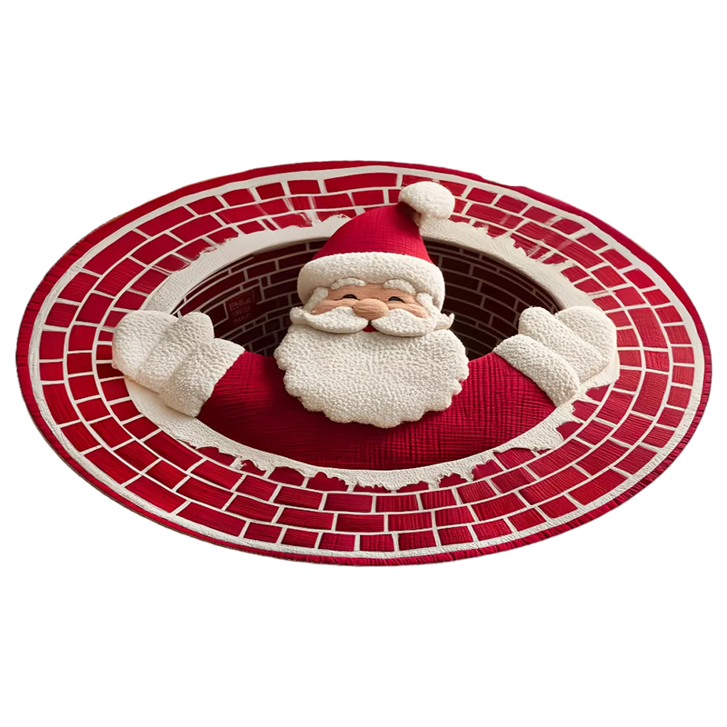 SheremArt 3D Santa Rug