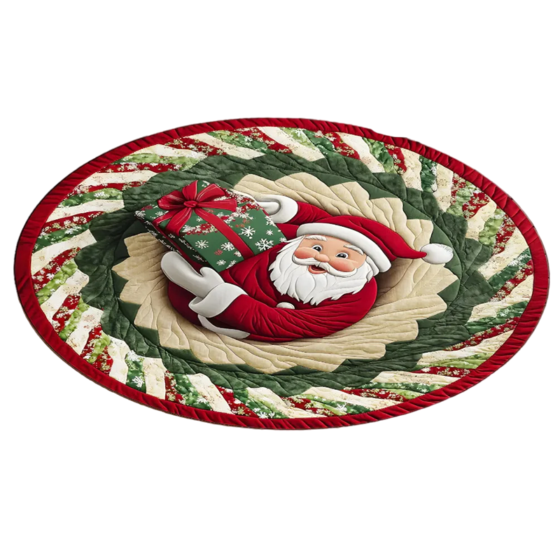 SheremArt 3D Santa Rug